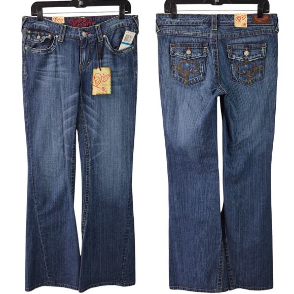 Jessica Simpson Quincy Bootcut Flare Flap Pocket Jeans NEW Women's 9 30 x 33 - Picture 1 of 3